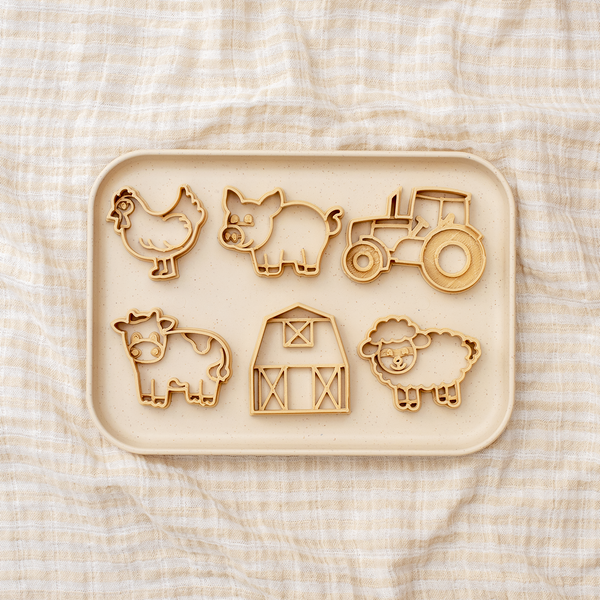 'Farmyard' Eco Dough Cutter Set (of 6)
