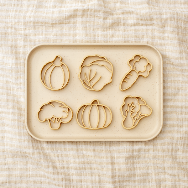 'Vegetables' Eco Dough Cutter Set (of 6)