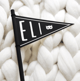 Personalised Pennant Flag (Colour Background)