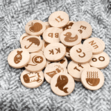 Wooden Alphadot Words