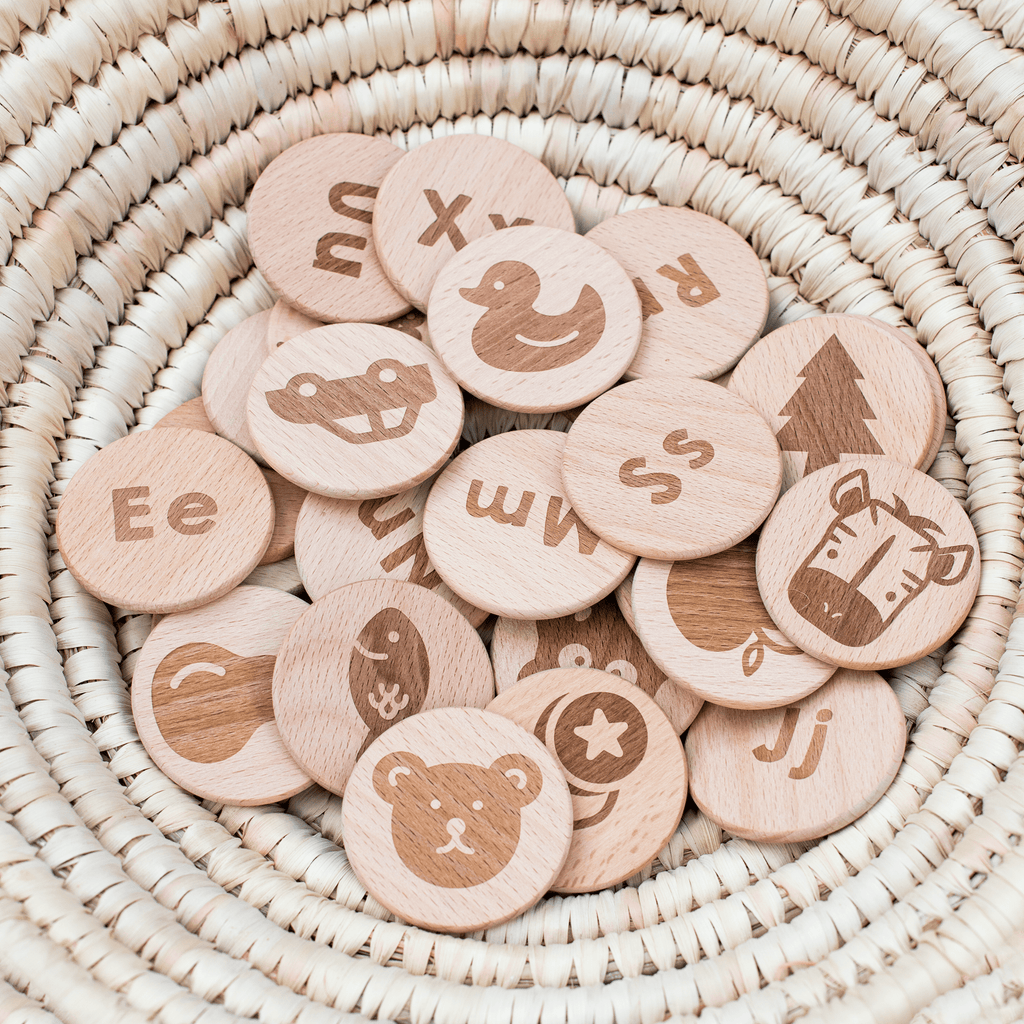 Wooden Alphadots
