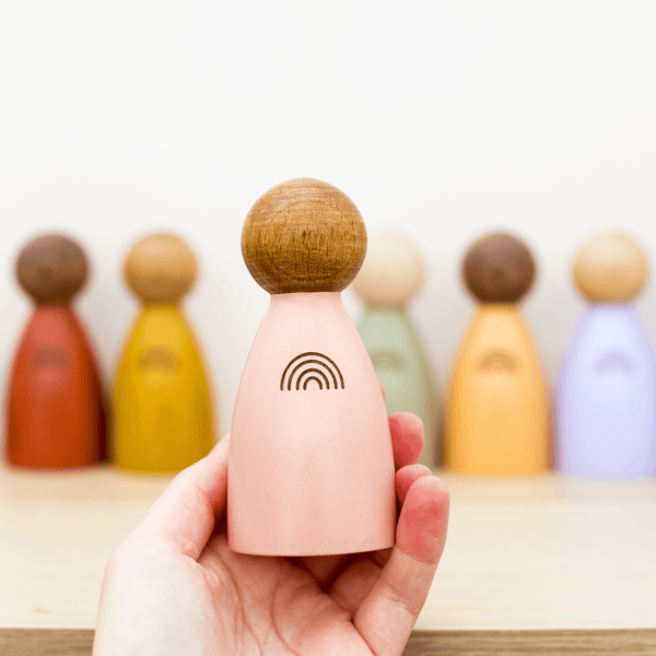 Rainbow 'Big' Peg Doll Set - Main Image