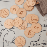 Wooden USA State Coins (to match Gathre mats!)