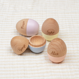 Personalised Little Wooden Hollow Egg
