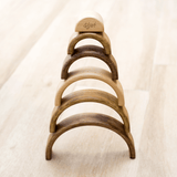 Natural Multi-Colour Wooden Rainbow (6-arch)