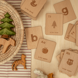 Wooden Alphabet Flashcards
