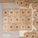 Wooden Alphabet Flashcards