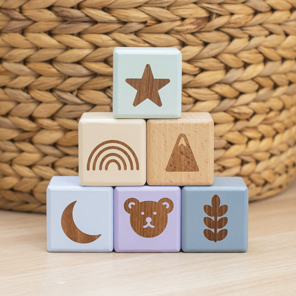 Wooden Symbol Blocks