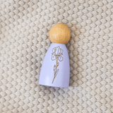 Individual 'Flower Girl' Peg Doll