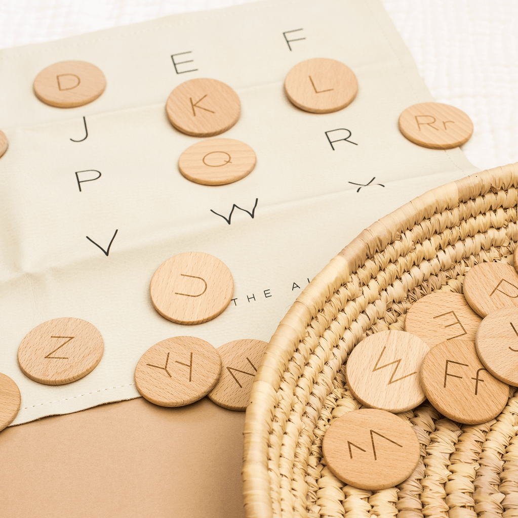 Wooden Letter Dots (to match Gathre mats!)