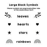 Wooden Name Block (to use with our milestone blocks)