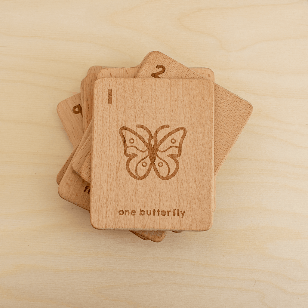 Wooden Number Flashcards (Nature)