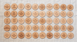Wooden USA State Coins (to match Gathre mats!)