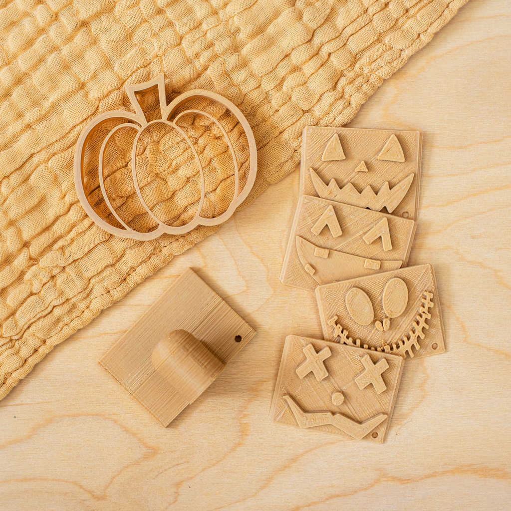 'Halloween' Pumpkin Eco Dough Stamp Set (6 piece set)