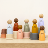 Rainbow 'Big' Peg Doll Set