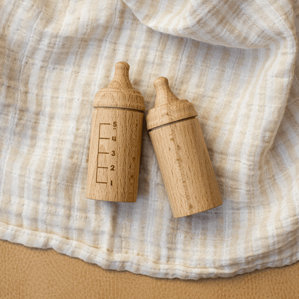 Mini Wooden Toy Bottle (Raw)