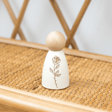 Individual 'Flower Girl' Peg Doll