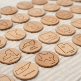 Wooden USA State Coins (to match Gathre mats!)
