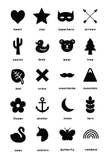 Wooden Symbol Blocks