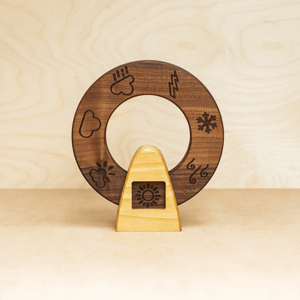 Wooden Weather Wheel (Walnut)