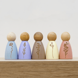 Wildflower Peg Dolls Set (Part II)
