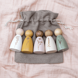 Wildflower Peg Dolls Set (Part I)