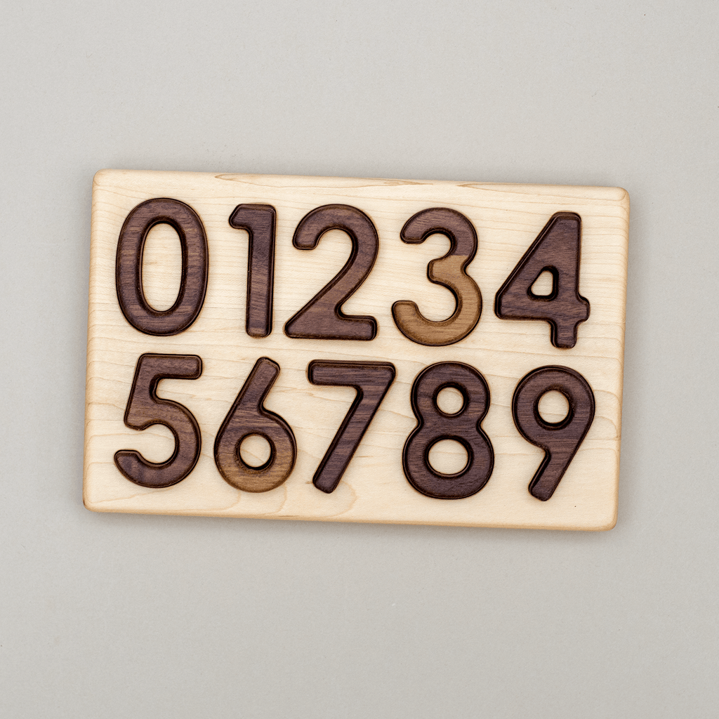 0-9 Wooden Number Puzzle – The Wood Cove