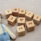 Wooden Baby Age Letter Blocks