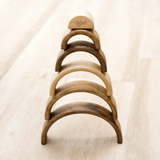 Natural Multi-Colour Wooden Rainbow (6-arch)