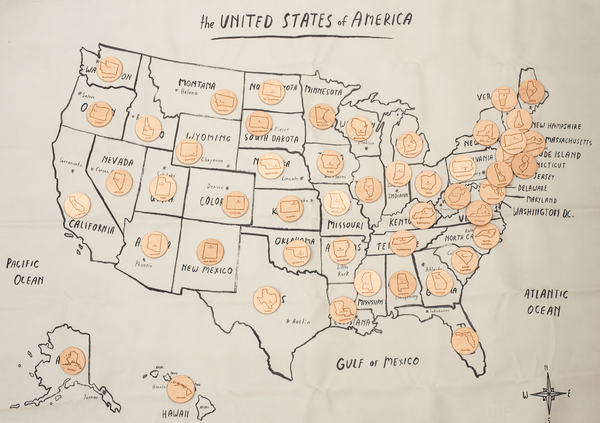 Wooden USA State Coins (to match Gathre mats!) – The Wood Cove