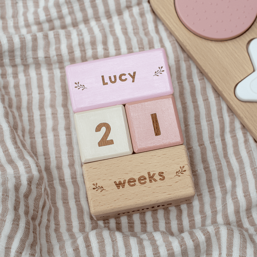 Wooden Name Block (to use with our milestone blocks) – The Wood Cove