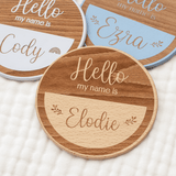 'Hello my name is' Wooden Name Plaque